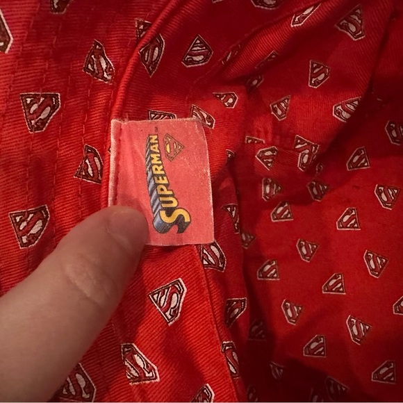 90s Superman Black and Red Bucket Hat - Picture 3 of 3